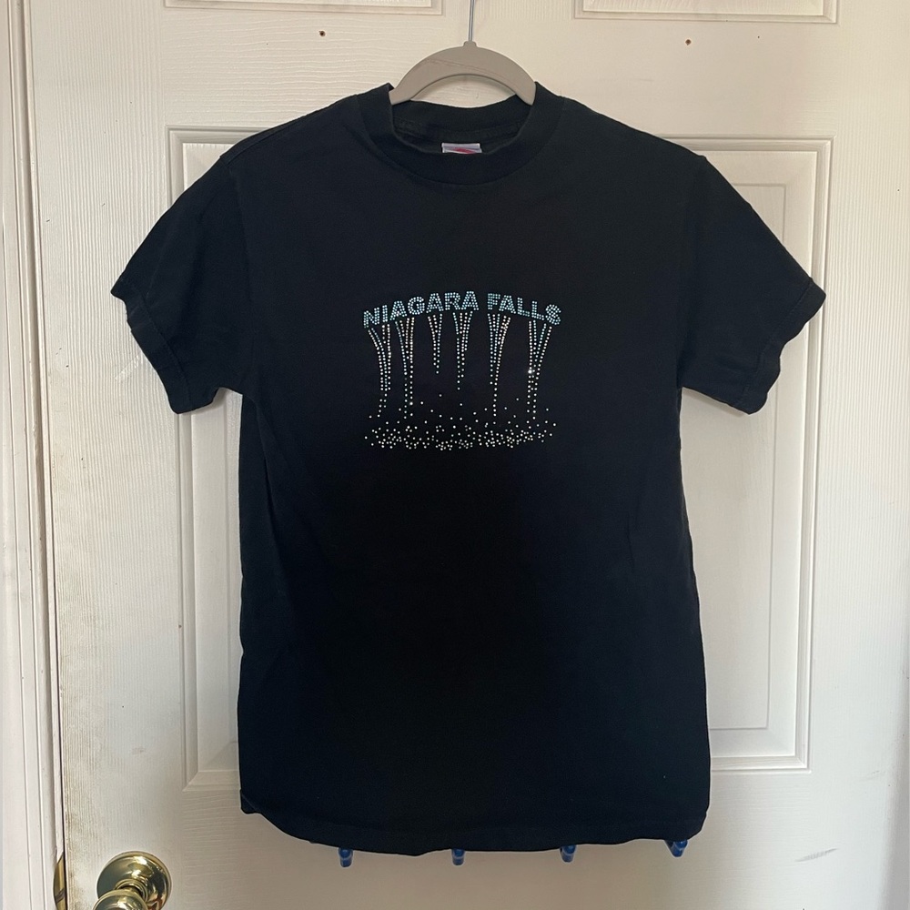 vintage niagara falls black t shirt
